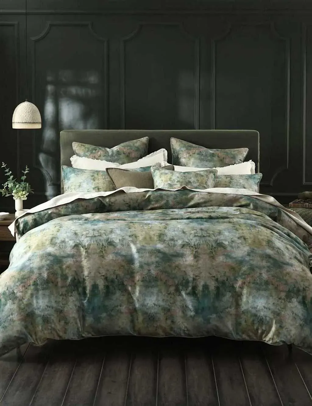 Reverie Bedding Set - Green Mix, Cotton Sateen product