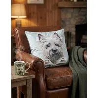 Westie in a Vestie Cushion - Multi alternate view