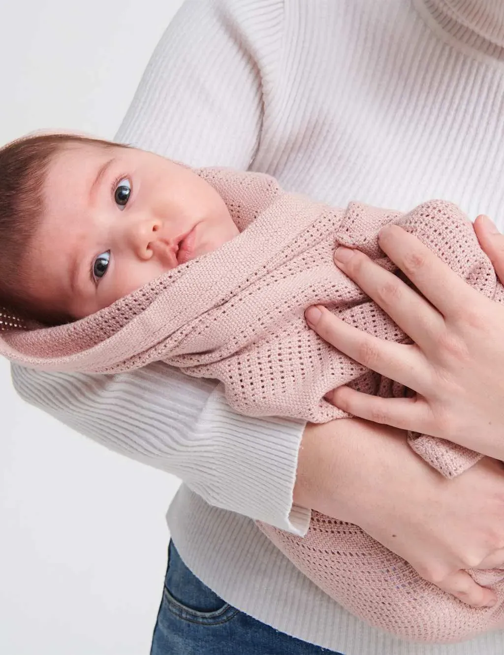 Cotton Blend Cellular Blanket - Pink product