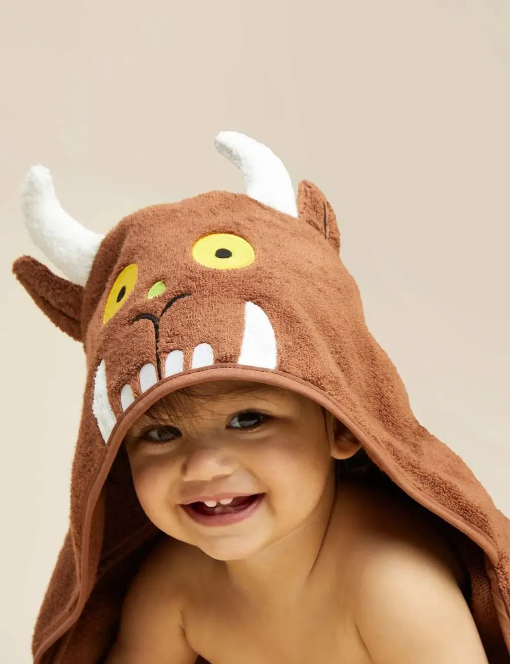 Gruffalo Pure Cotton Hooded Towel - Brown product