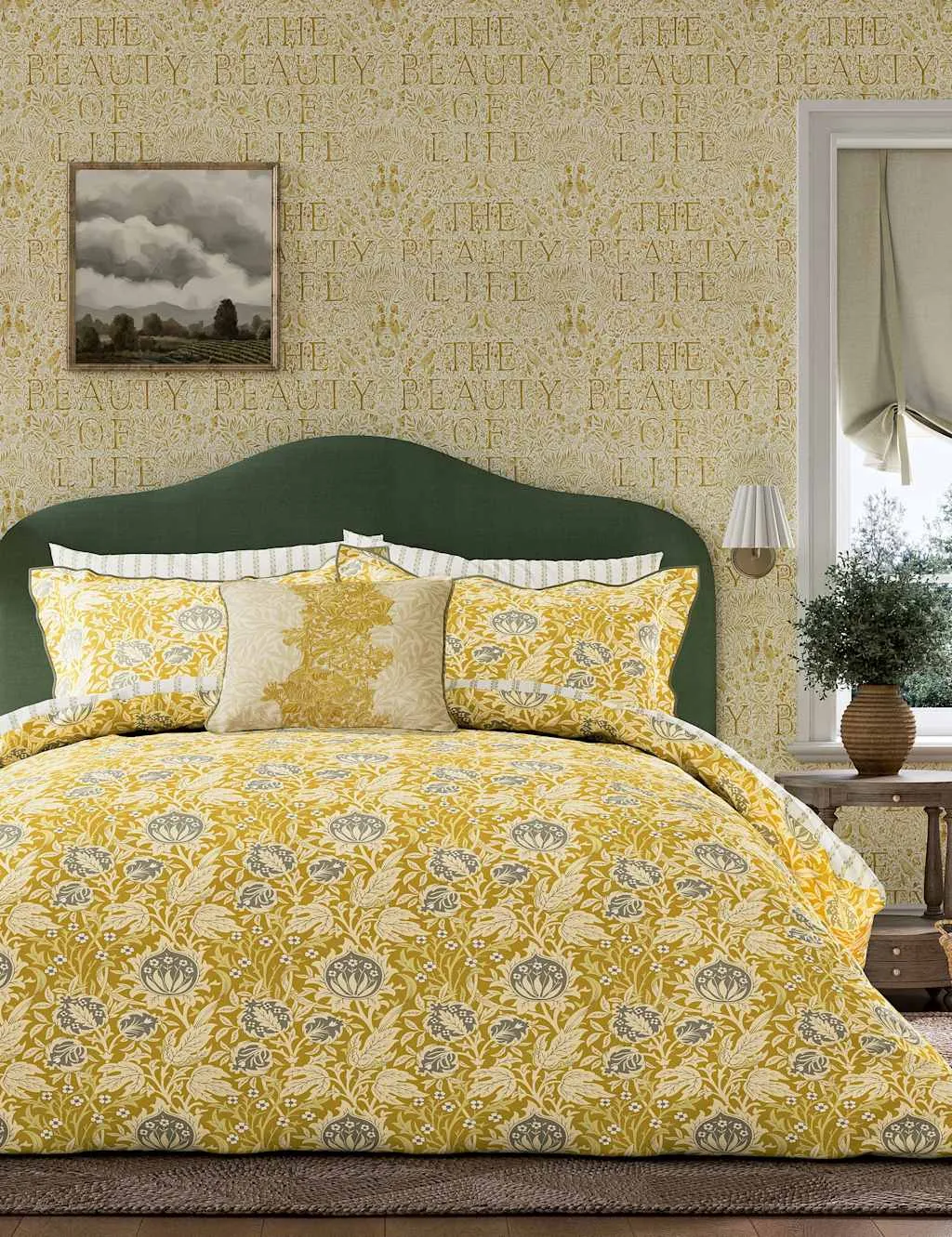 Elmcote Bedding Set - Yellow Mix, Pure Cotton product