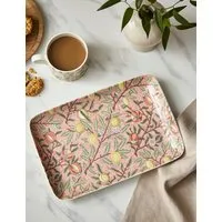 Morris & Co. Fruit Serving Tray - Pink, Porcelain alternate view