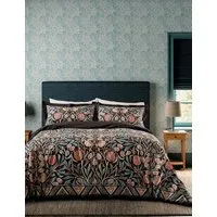 Morris & Co Olive and Rose Bedding Set - Indigo Mix, Cotton alternate view