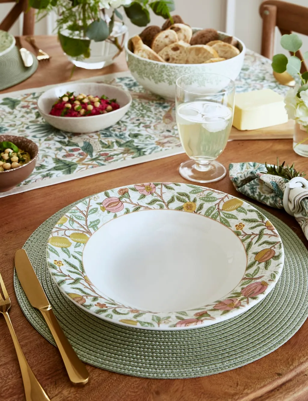 Morris & Co Set of 4 Patterned Pasta Bowls - Multi product