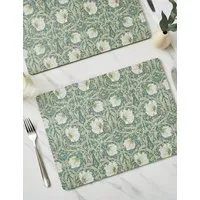 Pimpernel Set of 4 Rectangular Placemats - Green alternate view