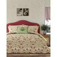 Pure Cotton Rose Bedding Set - Green Mix alternate view
