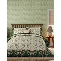 V&A Scrolling Carnation Bedding Set - Natural Mix, Cotton alternate view