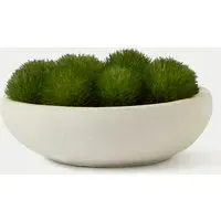 Artificial Moss in Concrete Bowl - Grey alternate view