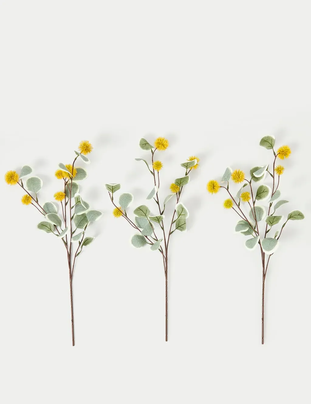 Set of 3 Artificial Eucalyptus Single Stems - Orange product