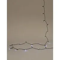 100 Bright White LED Battery String Lights - White alternate view