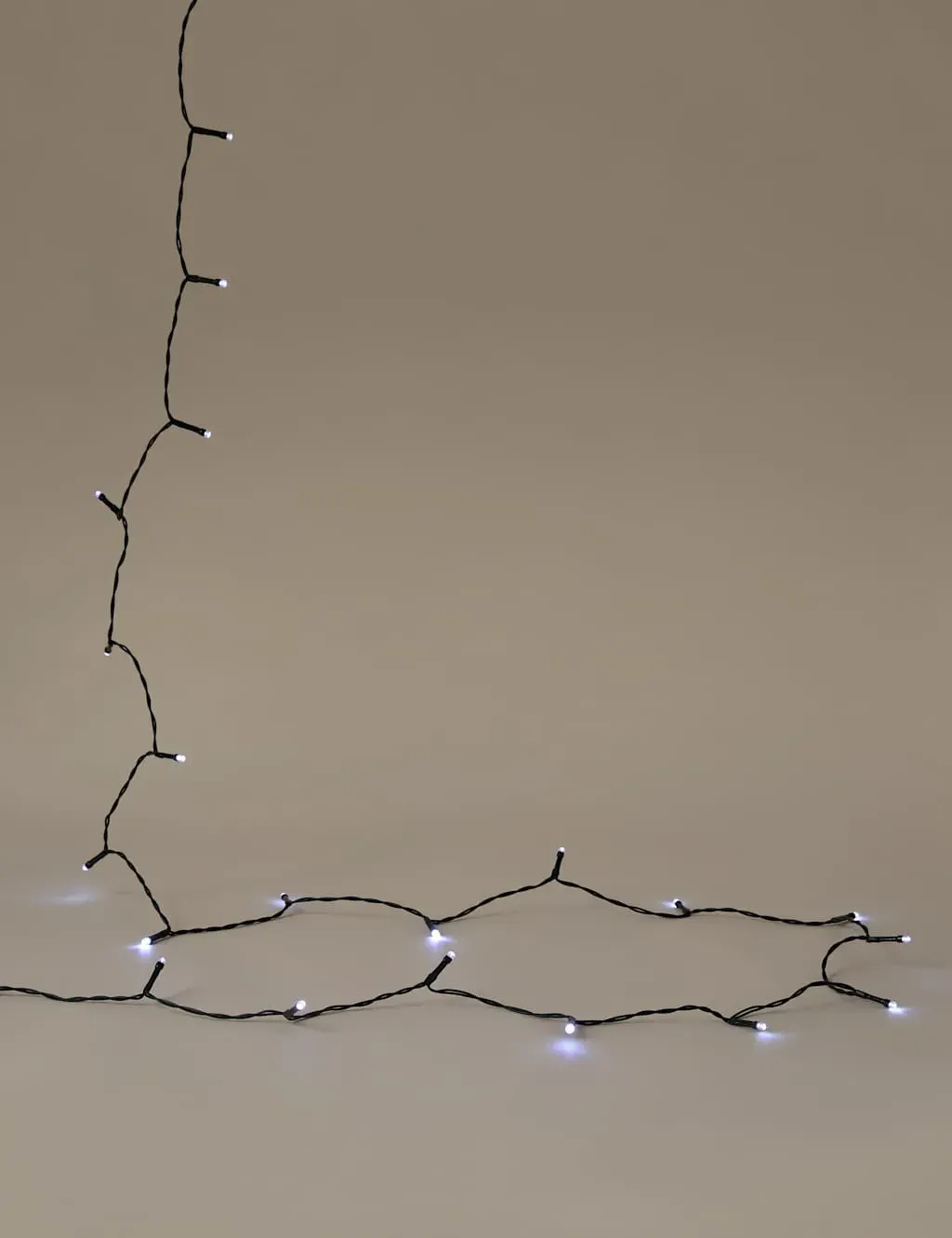 100 Bright White LED Battery String Lights - White product