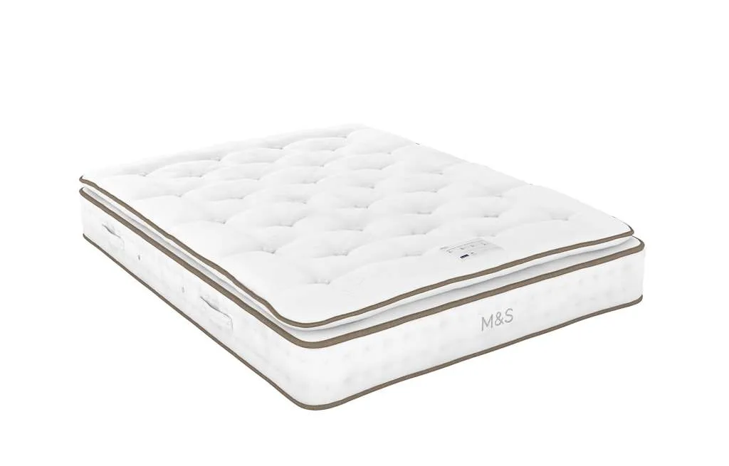 1000 British Wool Pocket Spring Pillowtop Mattress - White product