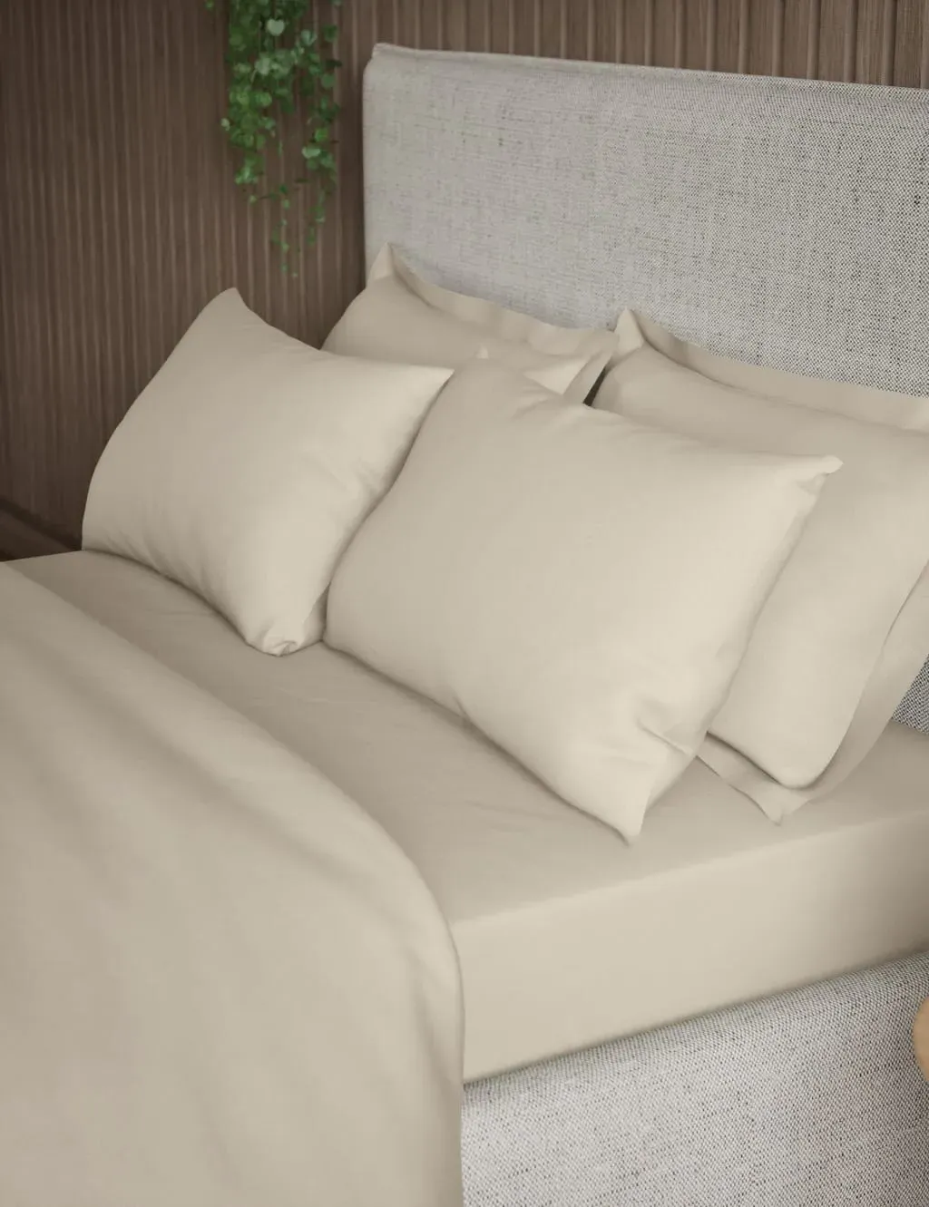 2 Pack 300 Thread Count Pillowcases - Neutral, Pure Cotton product