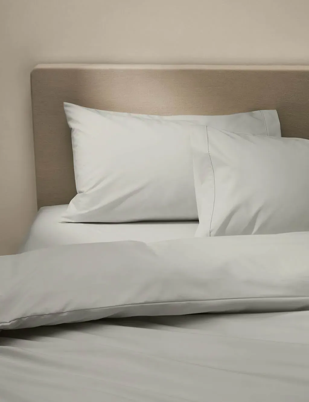 2 Pack Egyptian Cotton 230TC Crisp Pillowcases - Silver Grey product