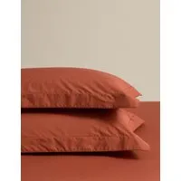 2 Pack Egyptian Cotton Oxford Pillowcases - Terracotta alternate view