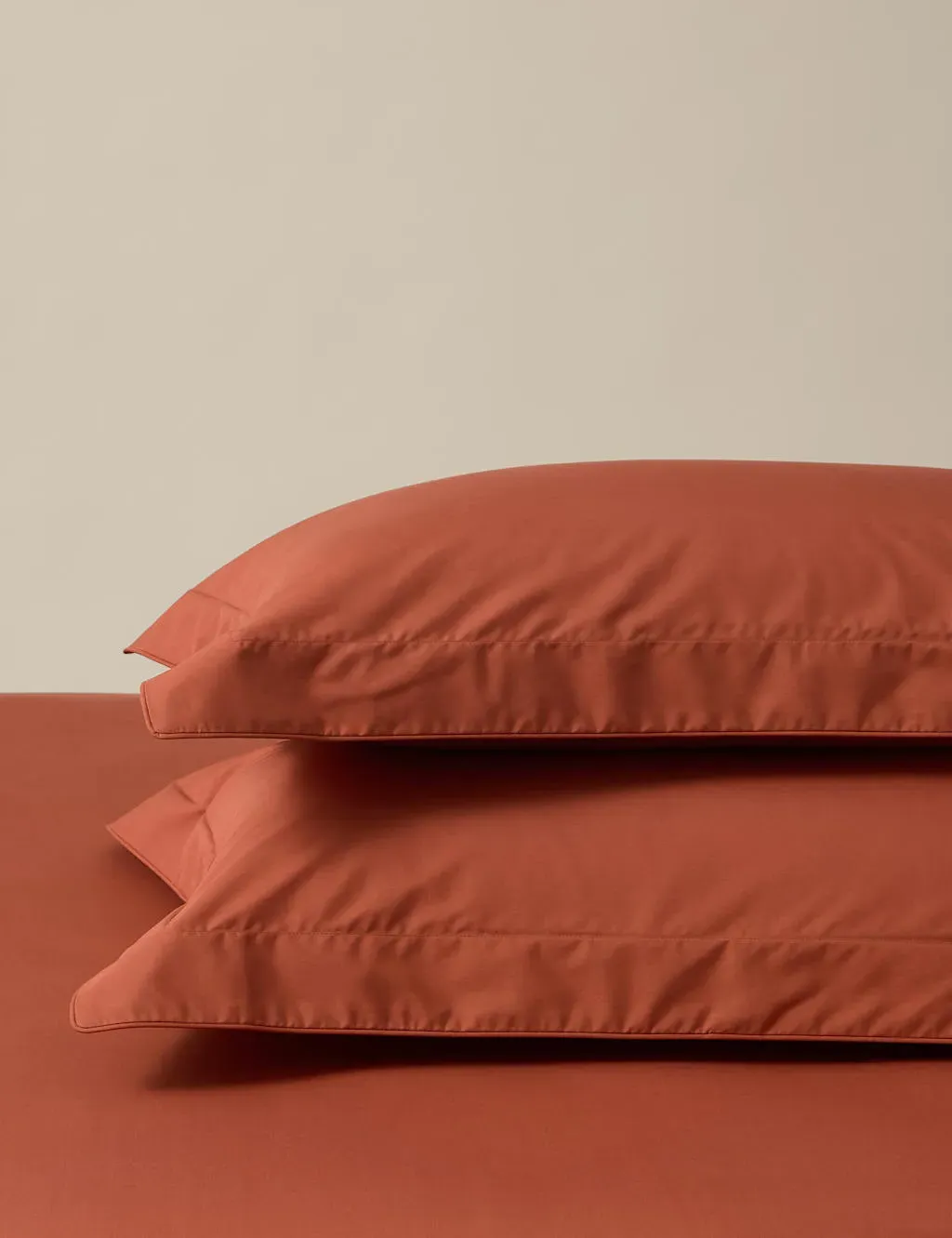 2 Pack Egyptian Cotton Oxford Pillowcases - Terracotta product