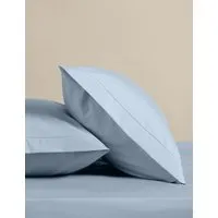 2 Pack Egyptian Cotton Pillowcases - Dusty Blue alternate view