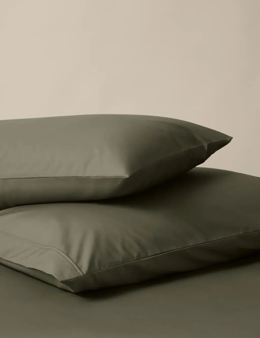 2 Pack Egyptian Cotton Pillowcases - Khaki product