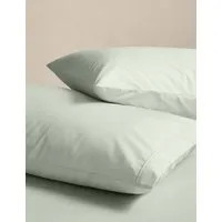 2 Pack King Size Pillowcases 230 Thread Count - Sage, Egyptian Cotton alternate view