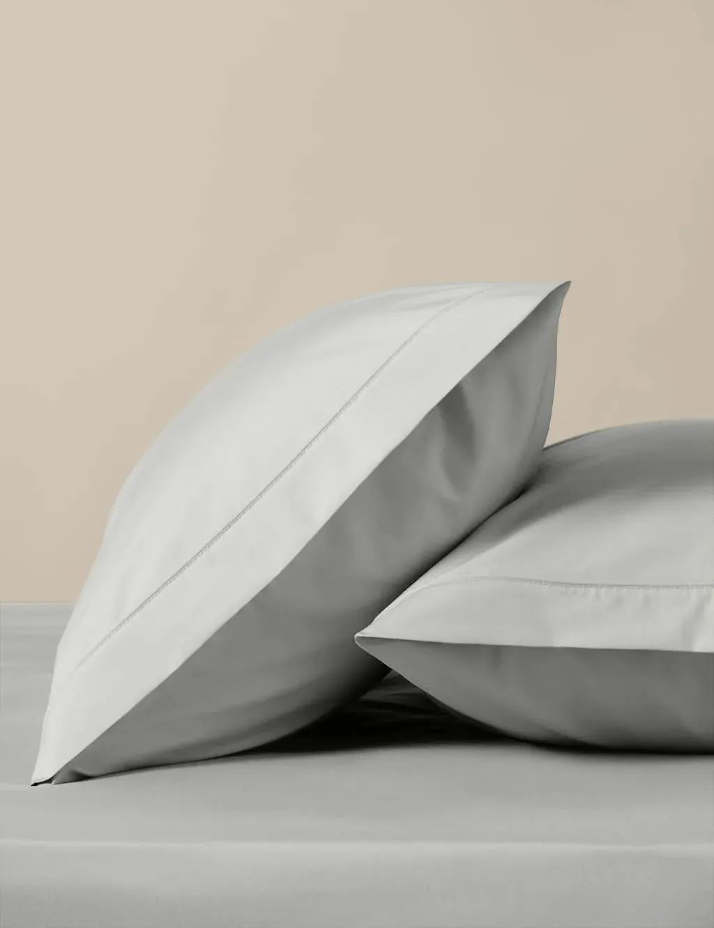 2 Pack Pillowcases 230 Thread Count - Dove, Egyptian Cotton product