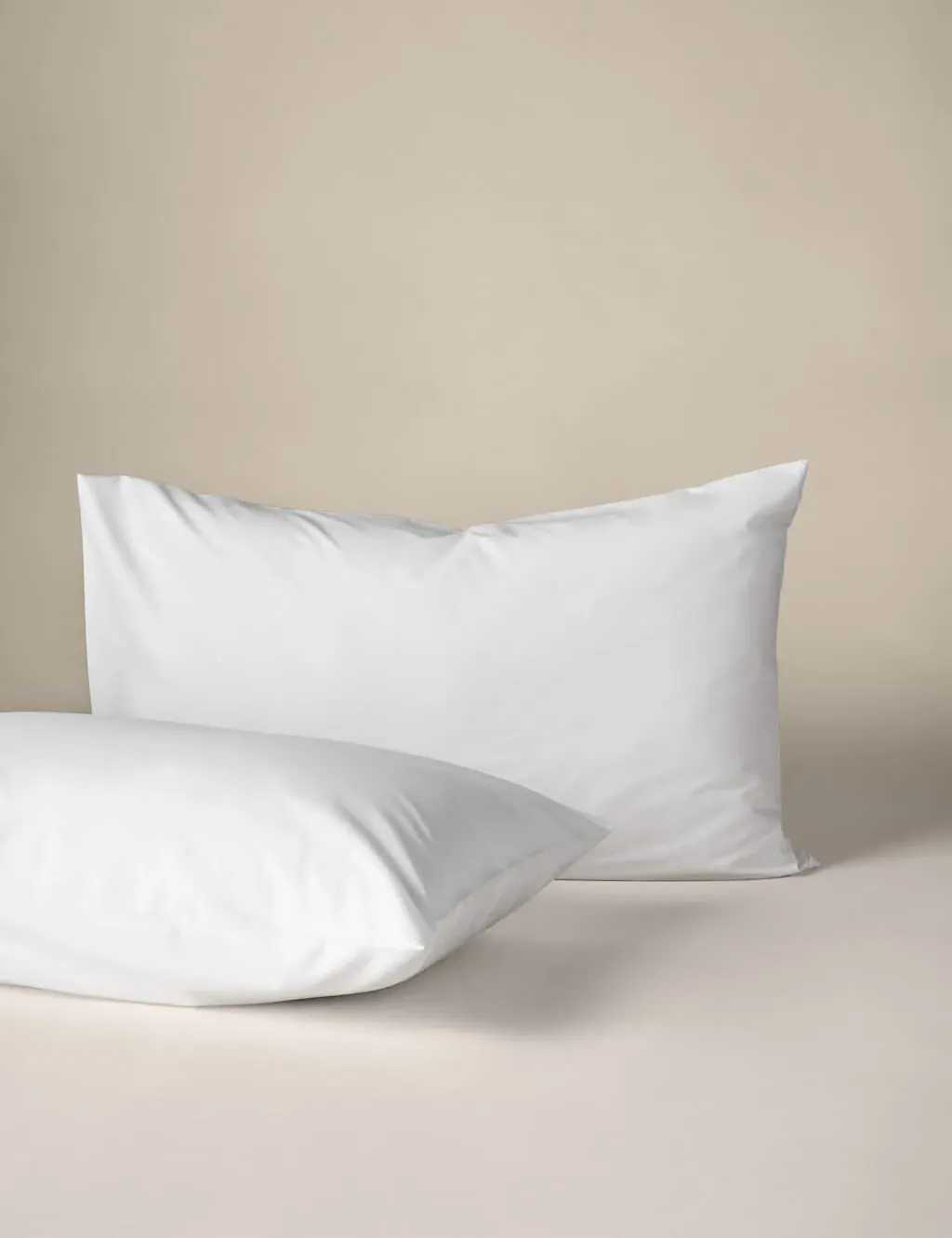 2 Pack Pure Cotton 180 Thread Count Pillowcases - White product