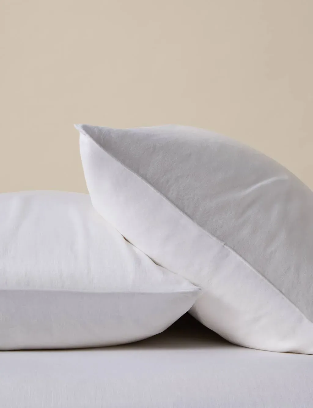 2 Pack Pure Linen 190gsm Pillowcases - White product