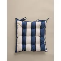 2 Pack Striped Outdoor Seat Pads - Blue Mix alternate view