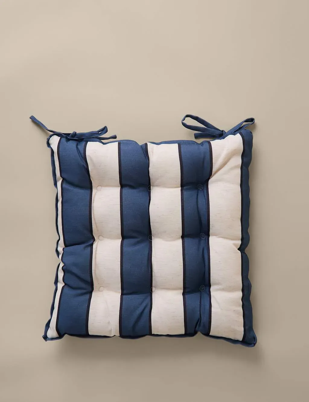 2 Pack Striped Outdoor Seat Pads - Blue Mix product
