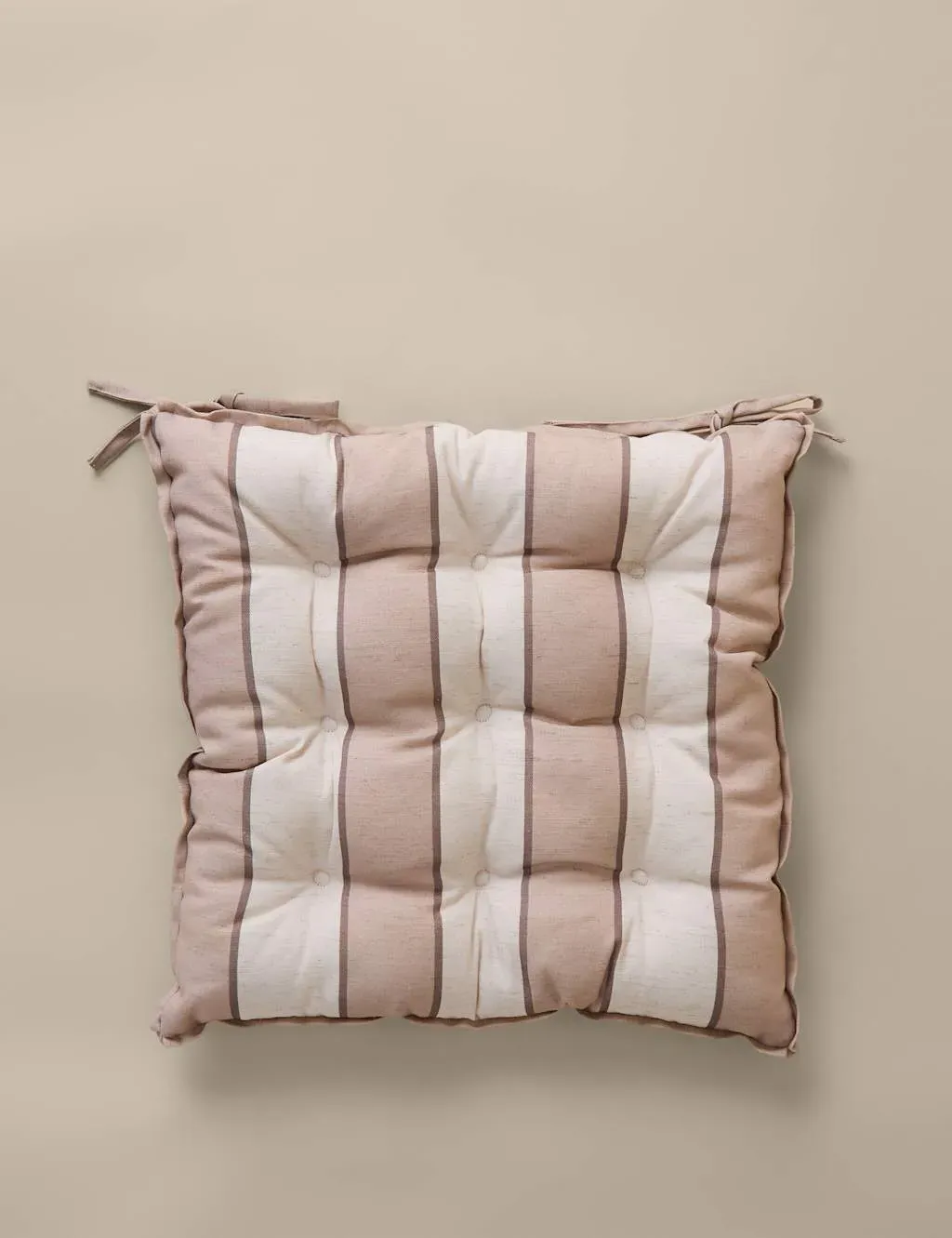 2 Pack Striped Outdoor Seat Pads - Natural Mix product