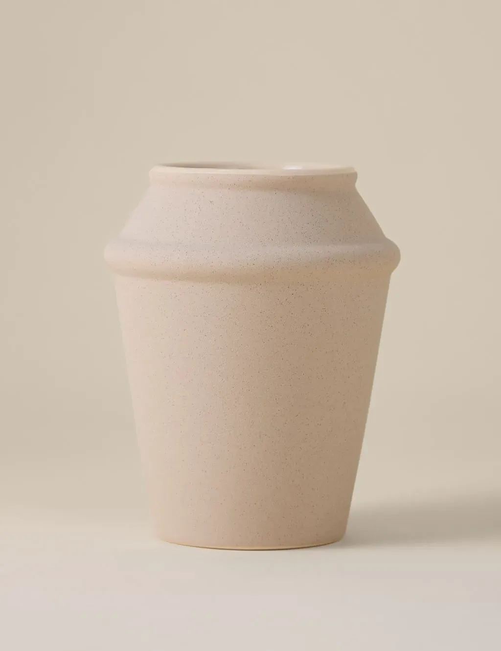 Angled Ceramic Vase - White product