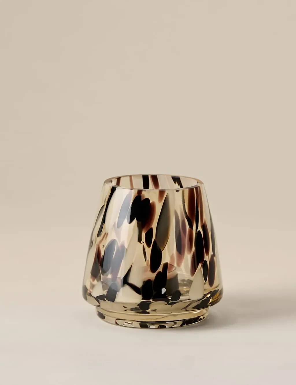 Animal Confetti Glass Tealight Holder - Multi product