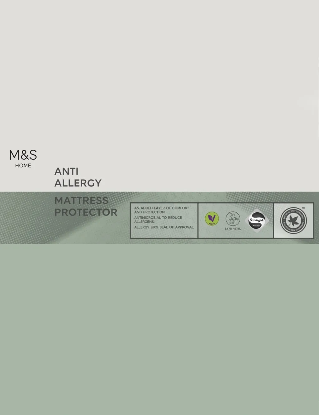 Anti Allergy Mattress Protector - White product