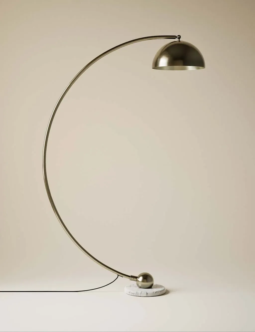 Arc Curved Floor Lamp - Antique Brass product