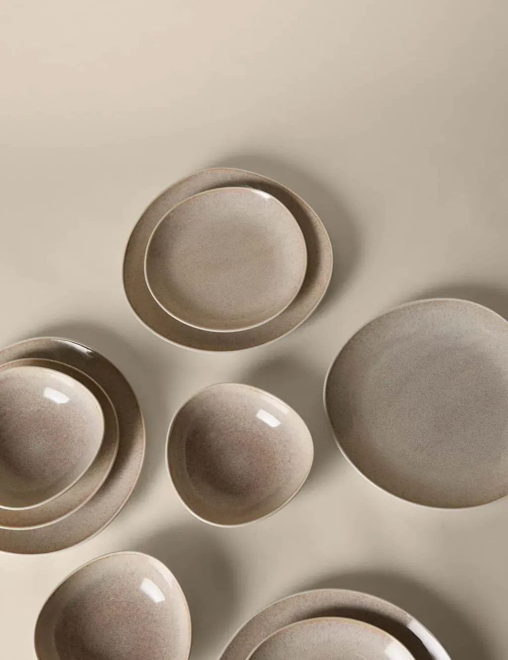 Argo 12 Piece Dinner Set - Taupe, Stoneware product