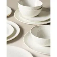 Artisan 12-Piece Dinner Set - White, China alternate view