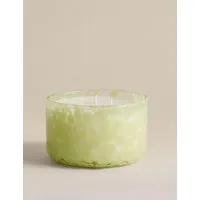 Bamboo & Orris Confetti Glass 3 Wick Candle - Blue Mix alternate view