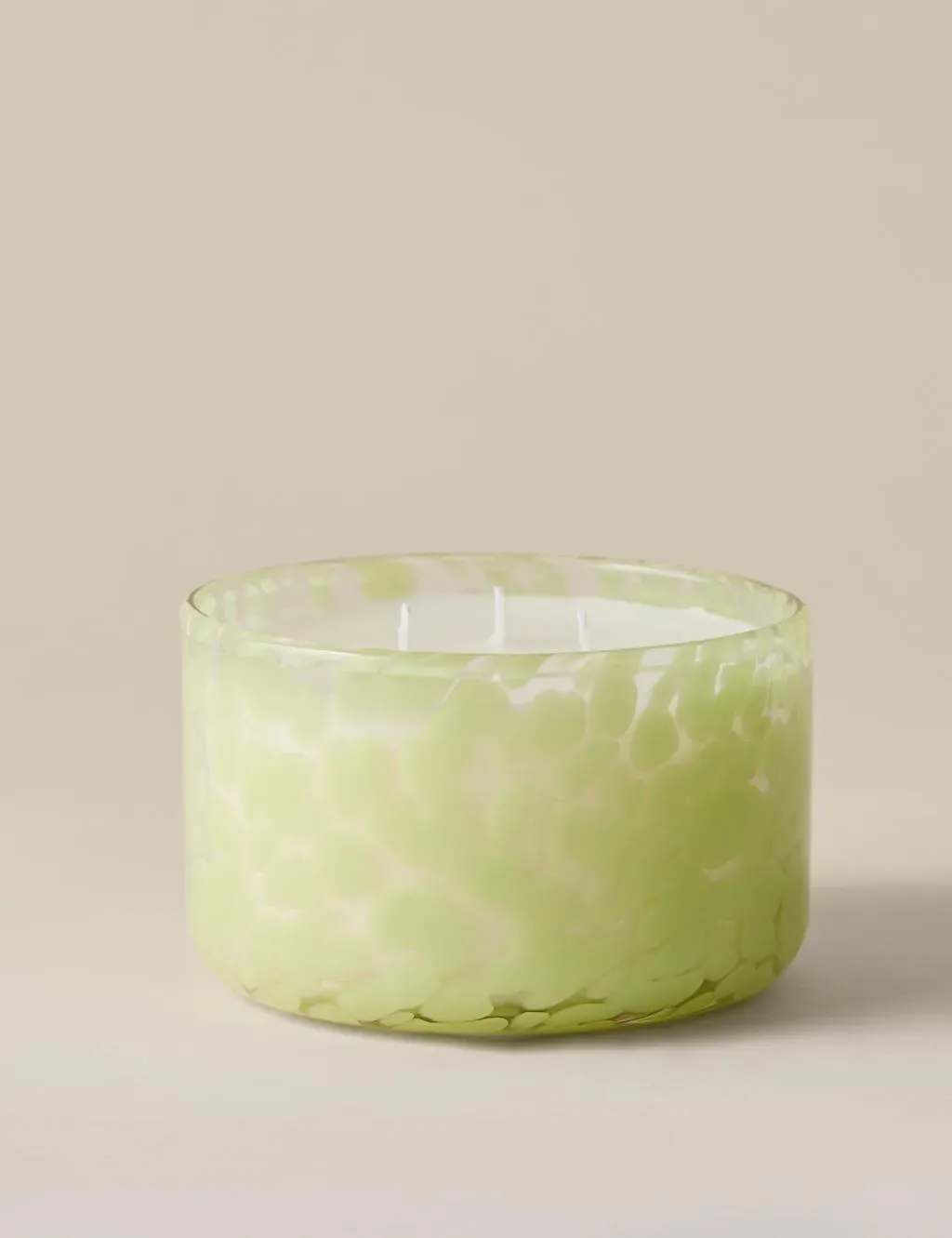 Bamboo & Orris Confetti Glass 3 Wick Candle - Blue Mix product