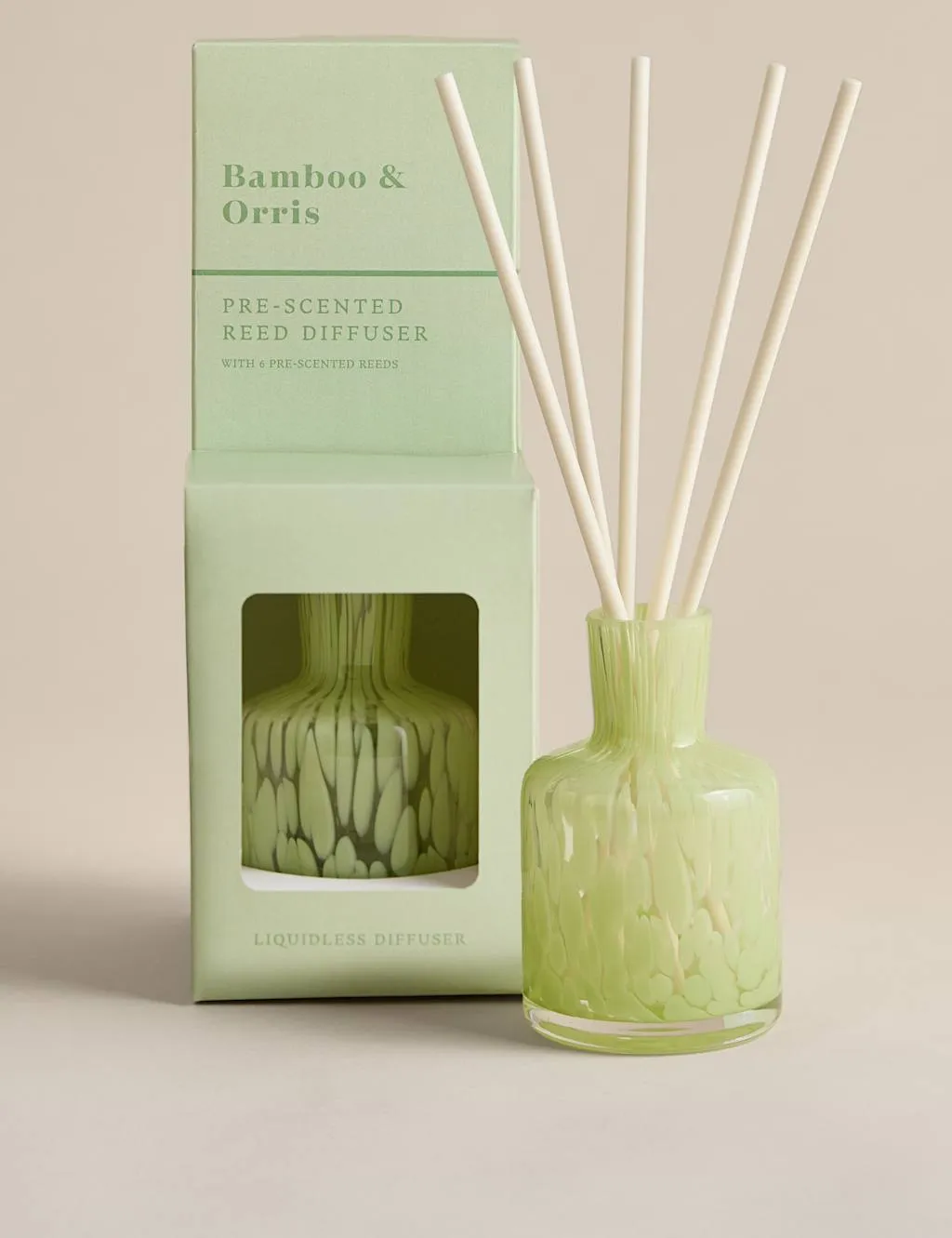 Bamboo & Orris Pre-Scented Reed Diffuser - Blue Mix product