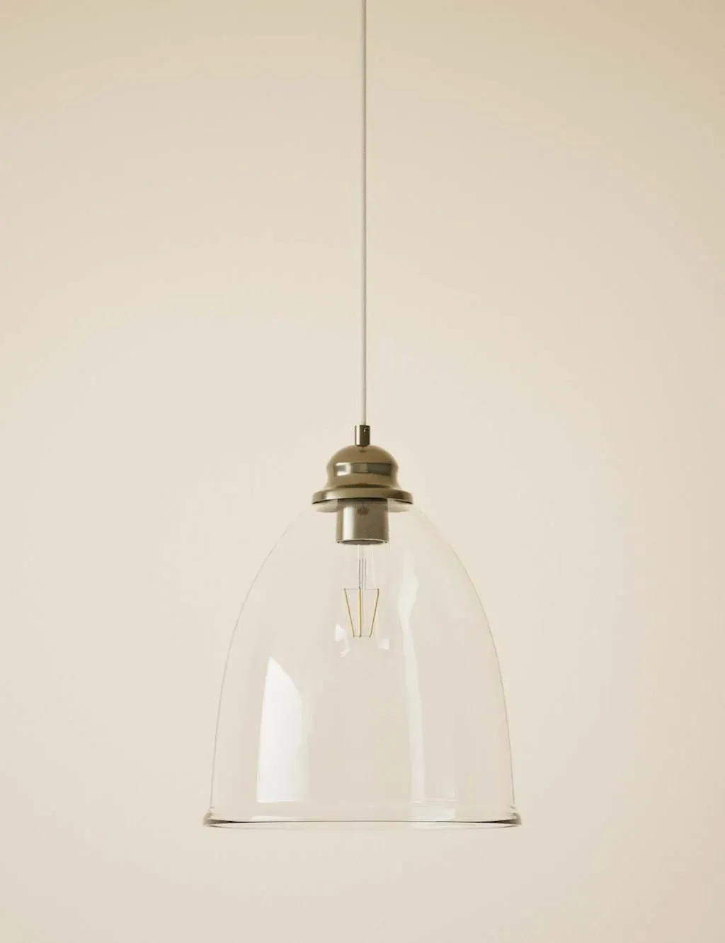 Bell Shape Pendant Light - Clear, Glass product