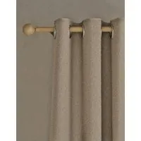 Bouclé Eyelet Curtains - Taupe, Polyester alternate view