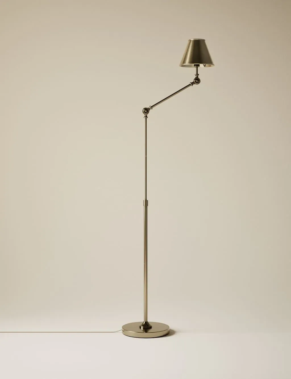 Brass Hat Adjustable Floor Lamp - Antique Brass product