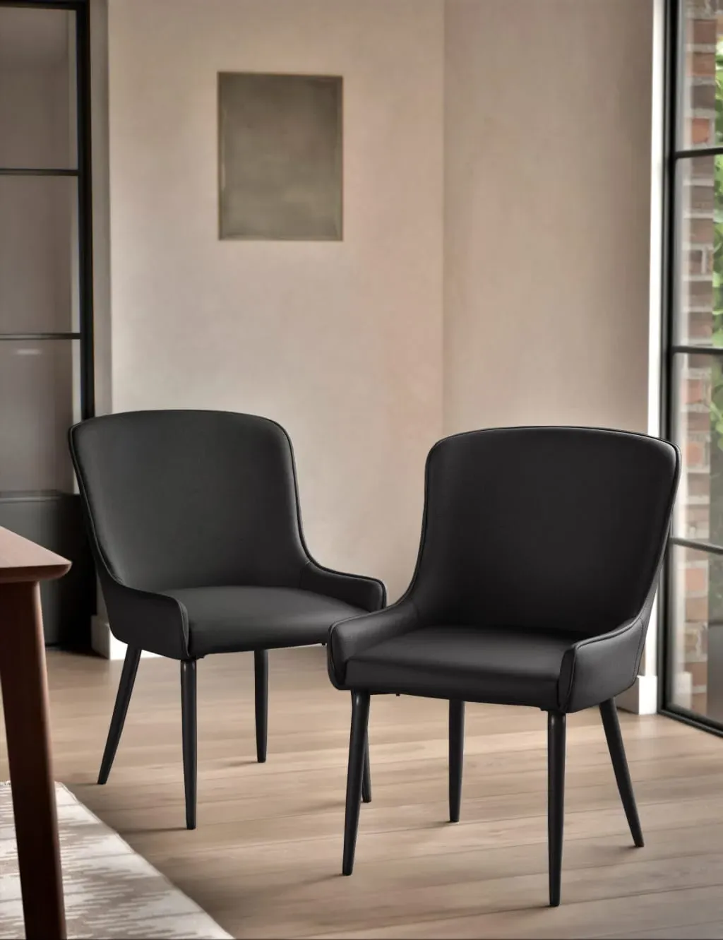 Braxton Set of 2 Dining Chairs - Charcoal product