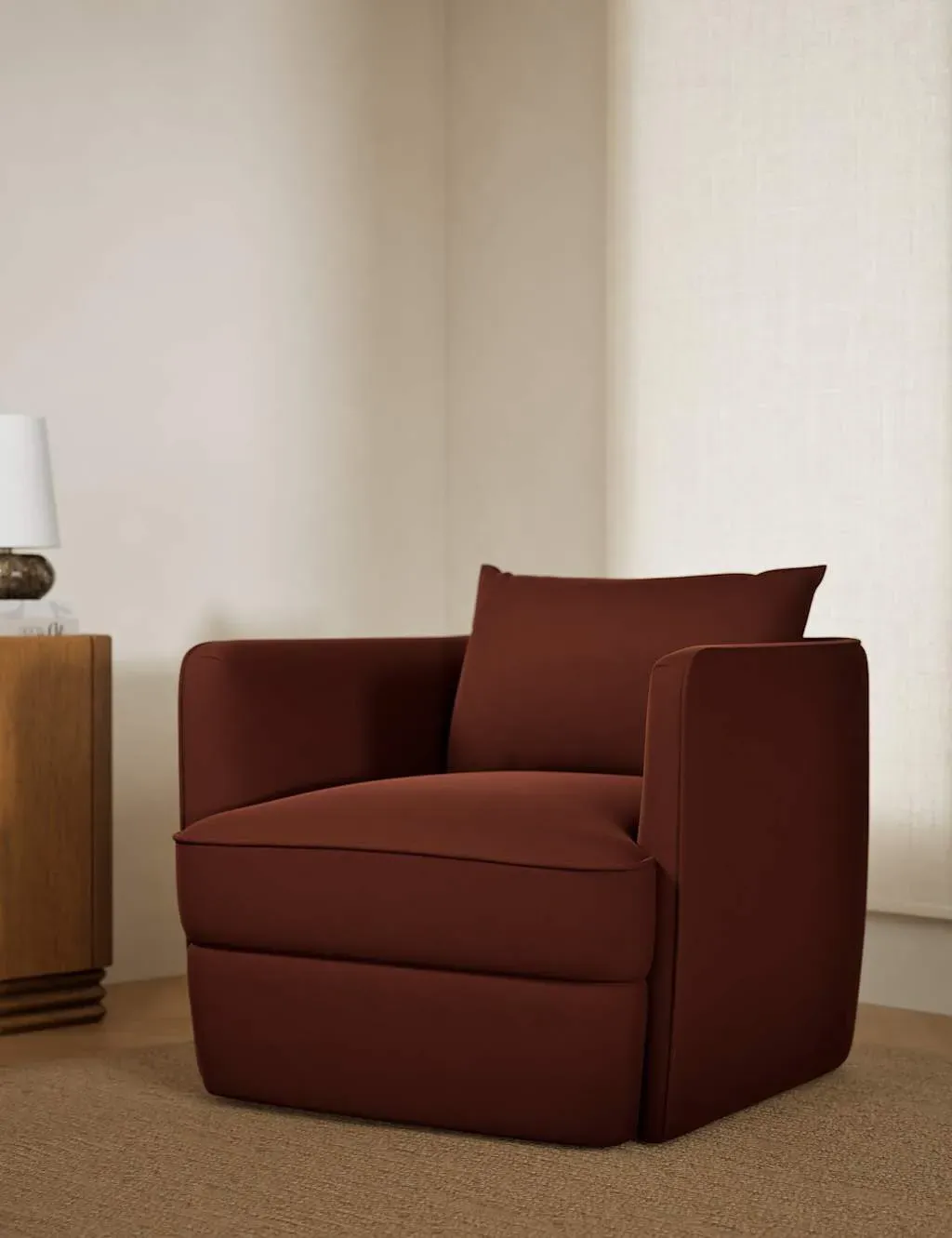 Chester Accent Armchair - Aubergine, Velvet product