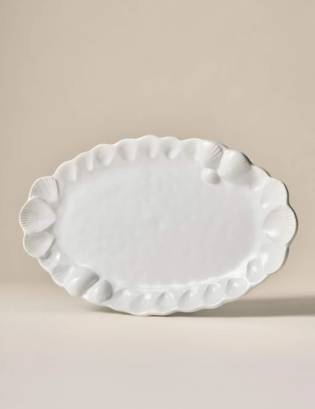 Coastal Bohemia Serving Platter - White Mix, Stoneware product