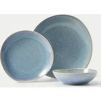 Argo 12-Piece Dinner Set - Blue, Stoneware alternate view