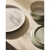 Michigan 12 Piece Dinner Set - Green, Stoneware alternate view