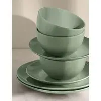 Everyday 12 Piece Stoneware Dinner Set - Sage alternate view