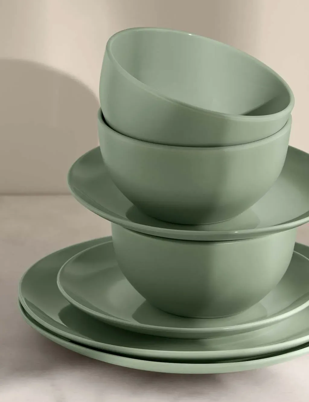 Everyday 12 Piece Stoneware Dinner Set - Sage product