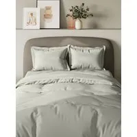 2 Pack 300 Thread Count Oxford Pillowcases - Light Grey, Cotton alternate view
