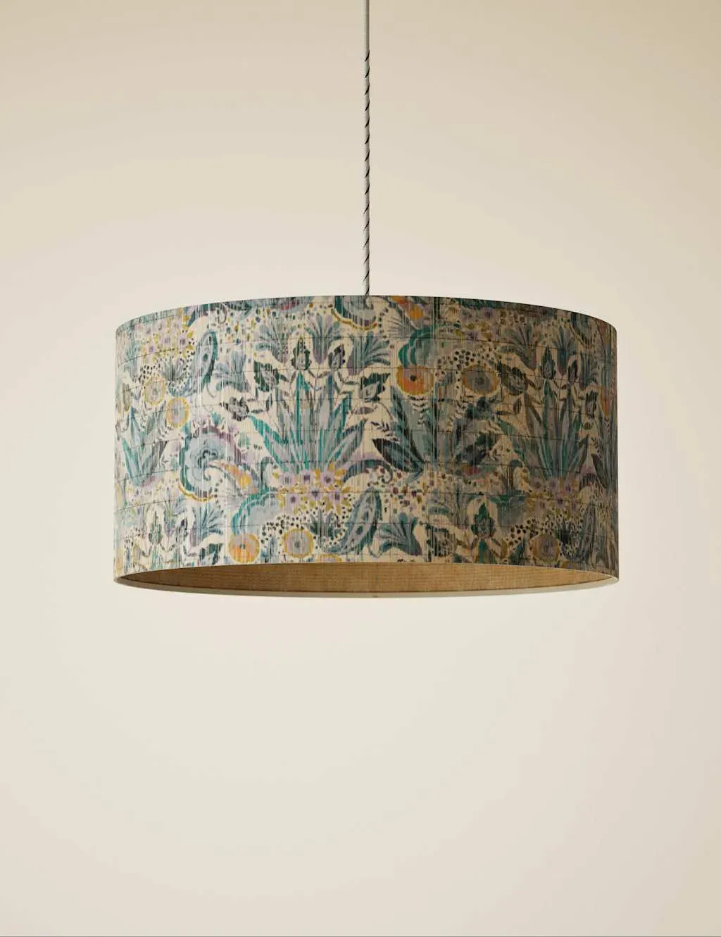 Bamboo Print Lamp Shade - Natural product